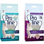 Proline Lavanta Kokulu ve Marsilya Sabunlu Bentonit 2x10 lt Kedi Kumu