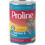 Proline Somonlu Alabalıklı Kedi Konservesi 400Gr 12Adet Yaş Mama