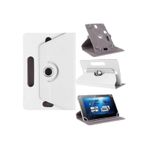 Prolysus Vestel V Tab 7810 7,8" Inç Kılıf Üniversal Dönerli Dönebilen Standlı Stand Olabilen Kapaklı Tablet Kılıfı - Beyaz
