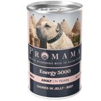 PROMAMA Energy 5000 Yetişkin Köpekler için Biftekli Konserve Yaş Mama, 36lı koli 400 gr.