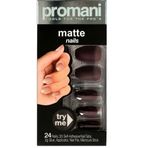 Promani Matte Bordo Takma Tırnak Kiti