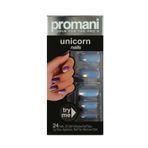 Promani PR-5015 Buz Mavisi Unicorn Takma Tırnak Kiti