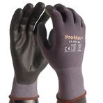 ProMat 27-874 İnce Nitril Köpük Kaplı İş Eldiveni –%40 Daha İnce, Yüksek Hava Geçirgenliği, Terletmez, Dikişsiz Astar – Üstün Tutuş, Hafif Montaj – 7/8/9/10 Beden – 5 Çift (8 Beden)