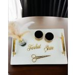 Promise Beyaz Söz Nişan Tepsisi gold