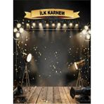 Promisebackdrop2 Ilk Karnem, Karne Panosu, Okul Etkinlik 200X200CM Ek Dikişli Kumaş Afiş