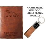 Promosyon Denizi Plakanıza ve Isminize Özel Lazer Baskılı Jaguar Logolu Taba Ruhsat Kabı ve Anahtarlık