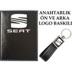 Promosyon Denizi Seat Logolu Siyah Ruhsat Kabı ve Seat Logolu Anahtarlık