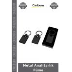 Promosyon Lazer Baskı Logolu Kurumsal Dayanıklı Şık Tasarım Hediyelik Paslanmaz Metal Anahtarlık