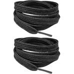 Promosyonca Ayakkabı Bağcığı, 120 cm, 2 Adet (Siyah)