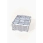 Promosyonca Çekmece İçi Düzenleyici, 12 Bölmeli, Çizgili Desen, 31x25x12 cm, Çorap ve İç Çamaşırı Organizeri