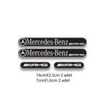 Promot Desing OTOMOBİL MERCEDES AYNA KAPI KOLU 3D DAMLA 4'LÜ OTO STİCKER SET 3