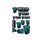 PROMOT MOTOR AKSESUARLARI MONSTER EKİPMAN KASK MOTOSİKLET STİCKER SET 2