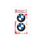 PROMOT MOTOR AKSESUARLARI Sticker BMW 3D DAMLA 2 Lİ STİCKER LOGO 5