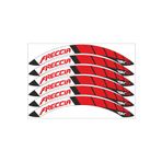 Promot Rks Freccia 150 Jant Kaplama Jant Şeridi Freccia Kırmızı Renk Sticker Uyumlu