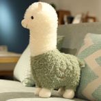 Promote Alpaka Peluş Oyuncak Bebek (Yurt Dışından) - Beyaz - Yeşil
