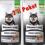 Pronature Perfect Growth Tahılsız Kuzu Etli Patatesli ve Enginarlı 2x1.5 kg Yavru Köpek Maması