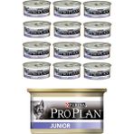 Proplan 12'li Junior Yavru ve Proplan 12'li Baby Kitten Tavuk Etli Yaş Kedi Maması 24 x 85 gr