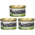 Proplan 3x85 gr Sterilised Ton ve Somonlu Kısırlaştırılmış Kedi Konservesi