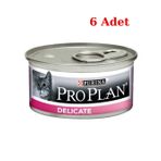 Proplan 85 gr 6 Adet Delicate Hassas Hindi Etli Kedi Konservesi
