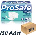 Prosafe 30x4 120 Adet M Belbantlı Yetişkin Hasta Bezi