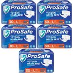 Prosafe 5 Paket 30'lu L-Büyük Boy Bel Bantlı Tekstil Yüzey Yetişkin Hasta Bezi