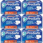 Prosafe 6 Paket 30'lu L-Büyük Boy Bel Bantlı Tekstil Yüzey Yetişkin Hasta Bezi