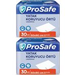 Prosafe 60x90 cm 2 Paket 30'lu Hasta Alt Açma Yatak Koruyucu Örtü