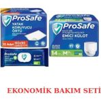 Prosafe Ekonomik Hasta Bakım Seti M Beden – Emici Külot, Yatak Koruyucu Örtü ve Temizleme Havlusu - Beyaz