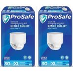 Prosafe Emici Külot Xlarge Ekstra Büyük Boy Hasta Bezi 60 Adet 2X30 Paket Xl