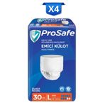 ProSafe Emici Külot, Yetişkin Hasta Bezi, Bel Ölçüsü 110-150 cm, Büyük (L) Beden, 30'lu x4 Paket