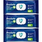 Prosafe Hasta Vücut Temizleme Islak Mendil Havlu 48 Yaprak Xl (3 Lü Set) Plastik Kapak - Beyaz