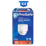 PROSAFE Külotlu Yetişkin Hasta Bezi Emici Külot Büyük 30'lu X4