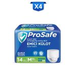 PROSAFE Külotlu Yetişkin Hasta Bezi Emici Külot Orta(M) 14'lü X4
