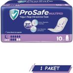Prosafe Multiped Gece 10'lu Sızıntı Önleyici Teknolojiye Sahip Yumuşak Pedler Yoğun Regl İçin