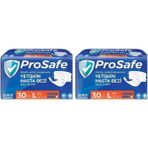 Prosafe Tekstil Yüzeyli Belbantlı Yetişkin Hasta Bezi L Beden 30'Lu 2 Adet ( 60 Adet) - L - XL