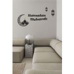 Proscreen 55x60 cm Ramadan Mubarak Hilal Cami Fener Eid Ramazan Kareem Duvar Tablo