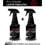 Proserx Gloss Ultra Parlak Lastik Parlatıcı 1 Litre 2 Adet- Uzun Süreli Koruma -Fısfıs Şişe -Kolay Uygulama