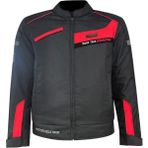 Prosev 5305 Kısa Mont 4 Mevsim Siyah-Kırmızı - XS