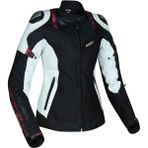 Prosev W51A Rose Kadın Deri Motosiklet Montu - XL - Siyah - Beyaz