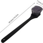 Protec Uzun Saplı Jant ve Lastik Temizleme Fırçası, 49.4 cm, Siyah