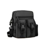 Protector Plus Omuzdan Askılı Küçük Taktik Outdoor Gündelik El Çantası Siyah Kahverengi