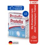 Protefix Diş Protezleri İçin Temizleyici 32 tablet (2 ADET)