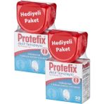 Protefix Diş Protezleri Temizleyici 32 Tablet + Protez Saklama 2'li Paket - yok