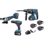 Proter 3 Lü Set Pst 904 E Şarjlı Avuç Taşlama + Pst 945 Hd Pnomatik Kırıcı–delici+Pst 924 Bl Şarjlı Matkap 13 mm Kömürsüz Darbeli +3 Akü+Takım Çantası