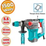 Proter Total Kırıcı Delici 4 kg Darbeli Matkap 1500 W Metal Beton Ahşap Elektropnömatik Delme Hilti