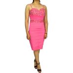 Proto 77003 Pembe Kadın Abiye Elbise