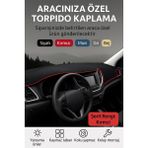 Proton Gen-2 (2004-2011) - 3D Torpido Koruma Kılıfı - Ön Göğüs Kaplama - Kırmızı Şerit Trobus Gen