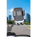 Protonust Ayarlanabilir Bisiklet Scooter Motosiklet Otomatik Tuşlu Motorsiklet Ayna Bağlantılı Telefon Tutucu
