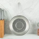 Protools Kulplu Süzgeç, 24 Cm, Dayanıklı ve Pratik Mutfak Gereci - Mercan - Seçenek 1