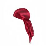 Proumhang Uzun kuyruk Durag, korsan saç beresi, ipek bandana, saten baş örtüsü, erkekler ve kadınlar için, dalga saç bandı, yatak örtüsü, geniş baş örtüsü, hip-hop ve günlük dekorasyon, Weinrot, Ölçü